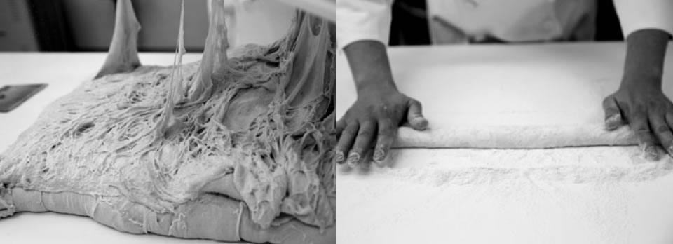 酵母の力を生かす「低温長時間熟成法」「多加水」により芳醇な香りを凝縮